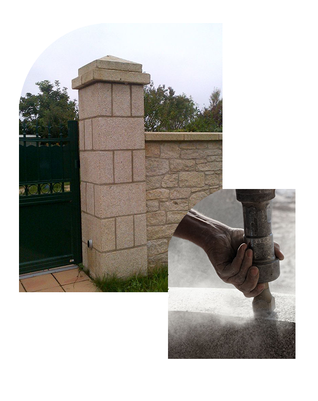 Parement en granit dans les Côtes-d'Armor